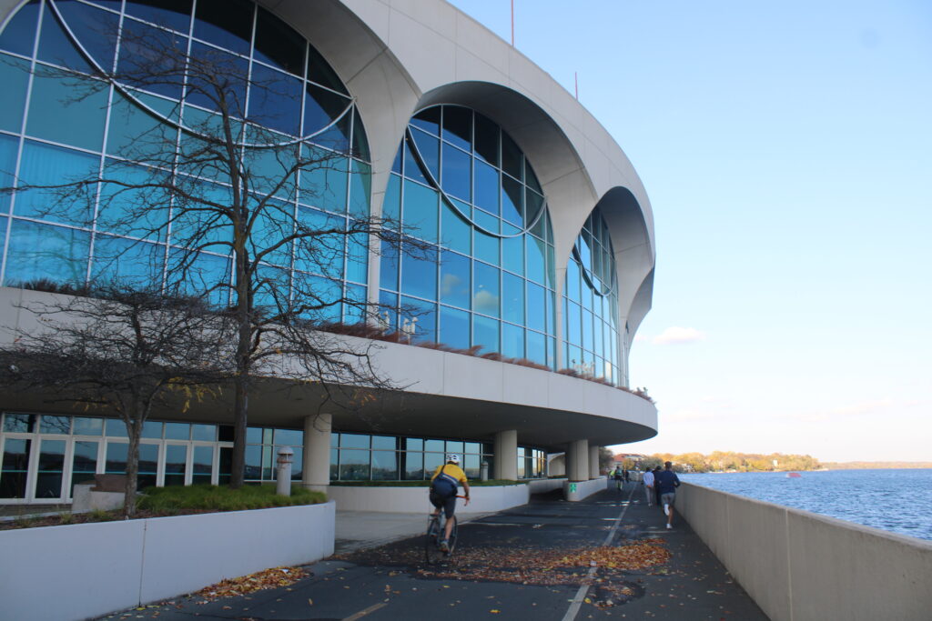 The lakeshore around Monona Terrace will undergo a transformation in the coming years. Photo by Hannah Ritvo.