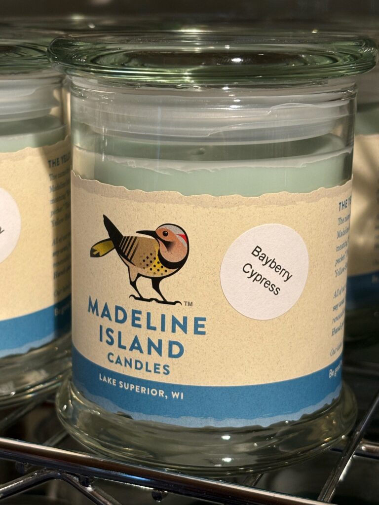 Madeline Island Candles candle in the scent 'Bayberry Cyprus'