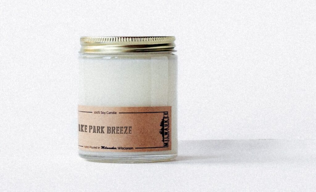 Lake Park Breeze Candle against a white background