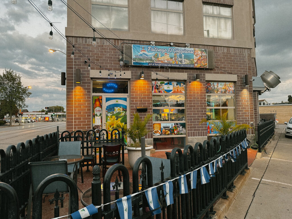 Exterior of a Nicaraguan restaurant
