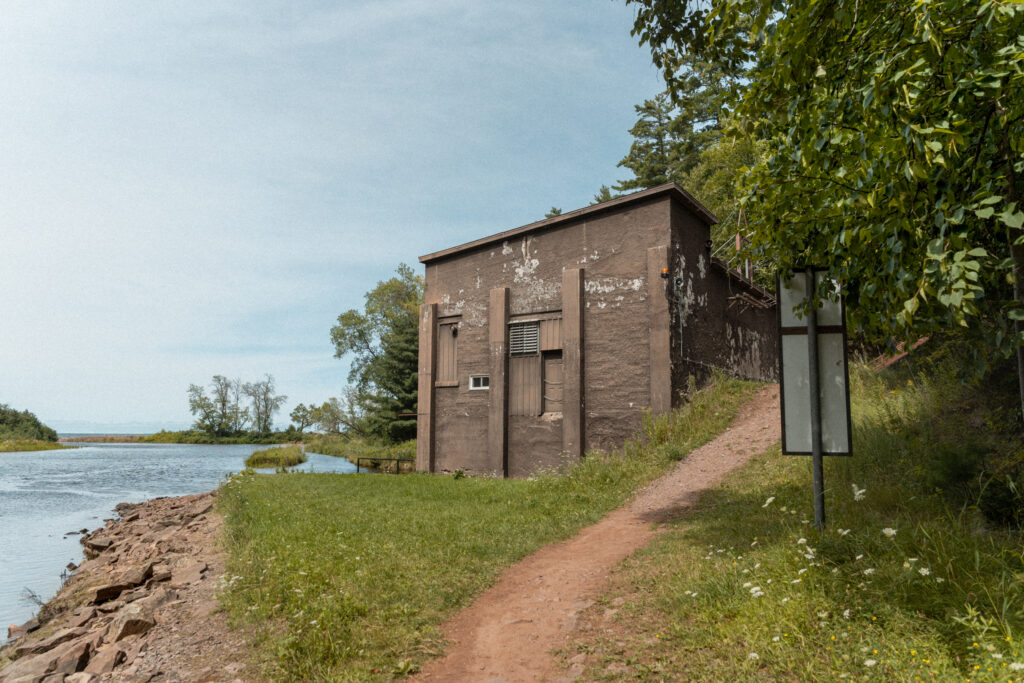 shack on the edge of a trail
