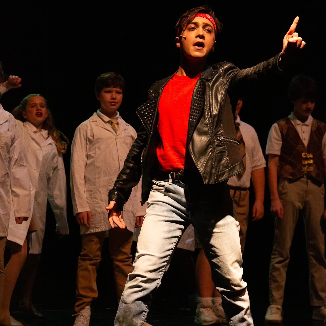 Imran performing on stage.